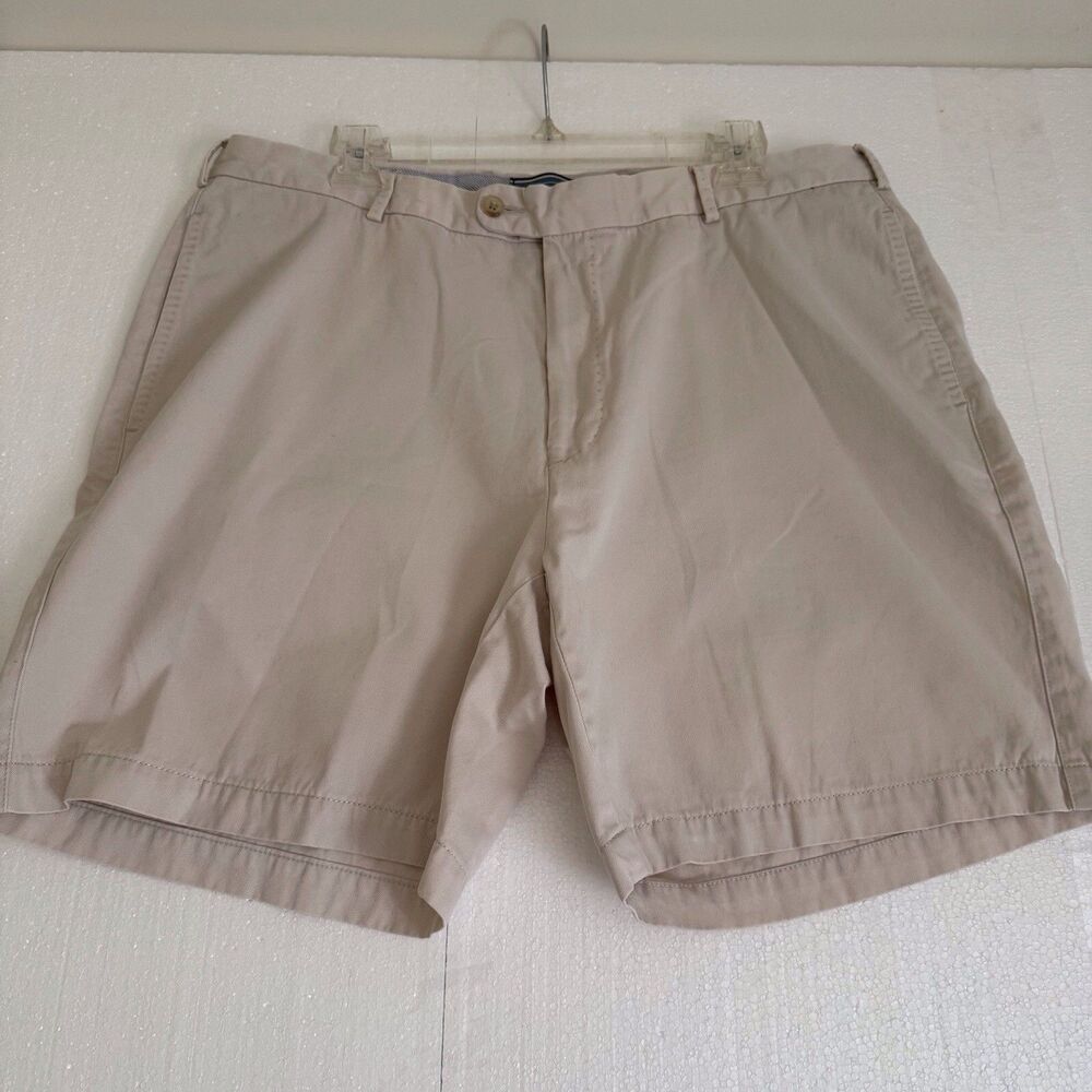 Peter Millar‎ Shorts Mens 38 White Flat Casual Chino Khaki Pima Golf Work